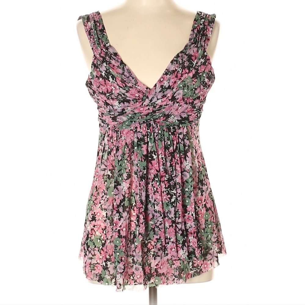 express large pink and green top